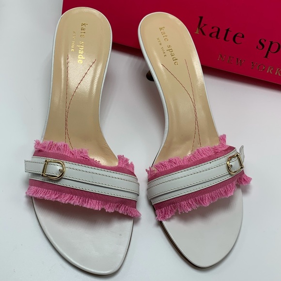 Kate Spade Slip On Heel Sandal Shoe SZ 9 M Sale 👛 - Picture 4 of 8
